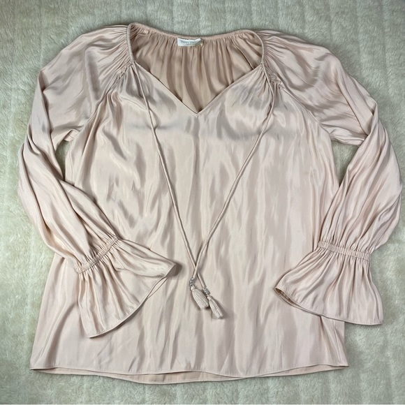 Ramy Brook Blush Top Medium bell sleeve - Picture 3 of 10